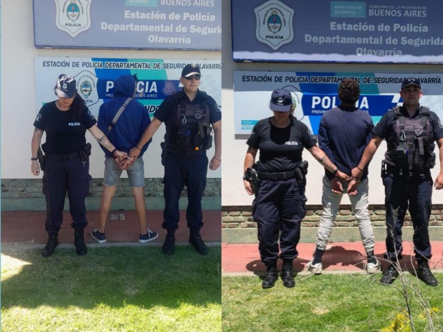 Dos aprehendidos, uno por robo, el otro por violacin de restriccin